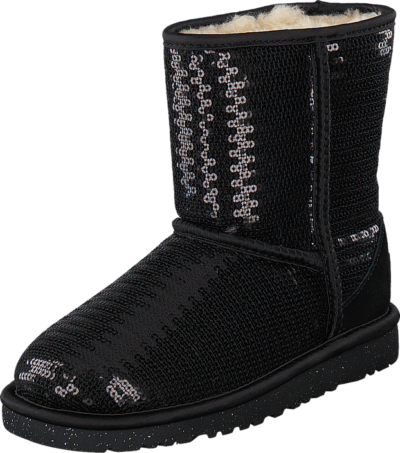 UGG Cl. Short Sparkle Black, Kengät, Bootsit, Talvisaappaat, Musta, Unisex, 30